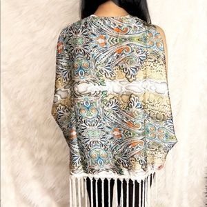 Ark & co boho paisley snake multi silky vest